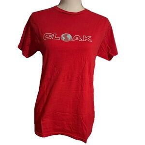 CLOAK Vibrant Red Short Sleeve “Love your Mother” Tee Size small